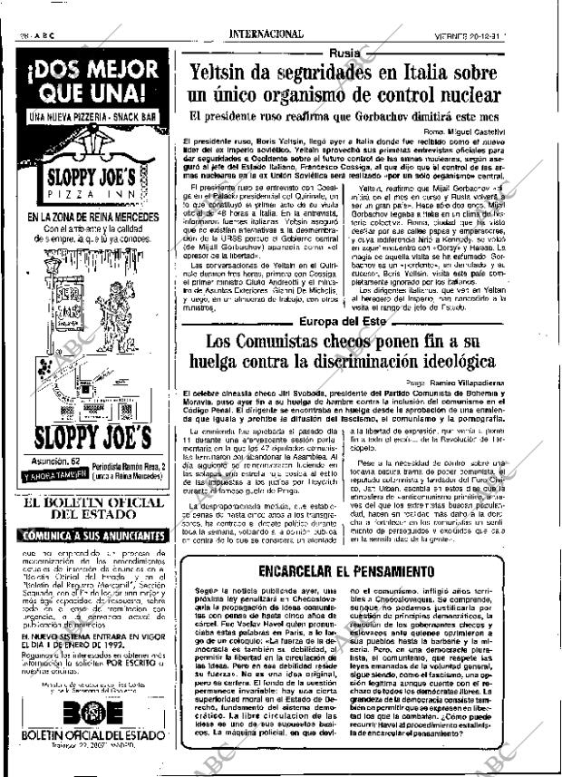 ABC SEVILLA 20-12-1991 página 28