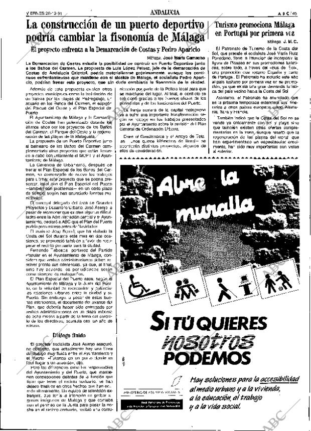 ABC SEVILLA 20-12-1991 página 45