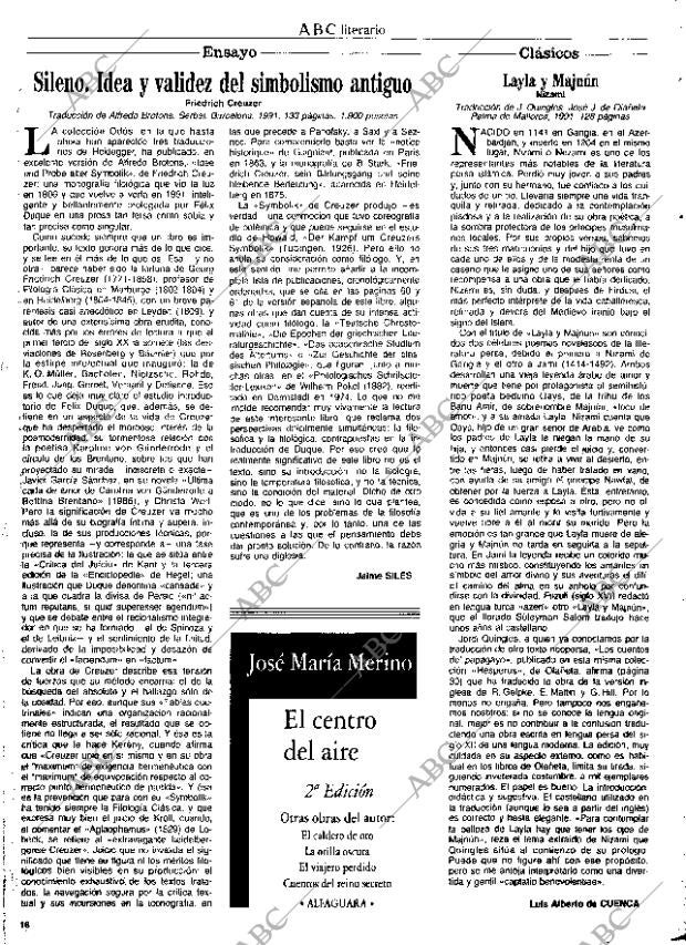 CULTURAL MADRID 20-12-1991 página 16