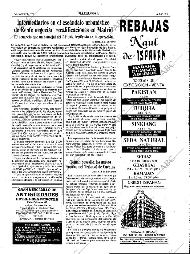 ABC MADRID 21-12-1991 página 25