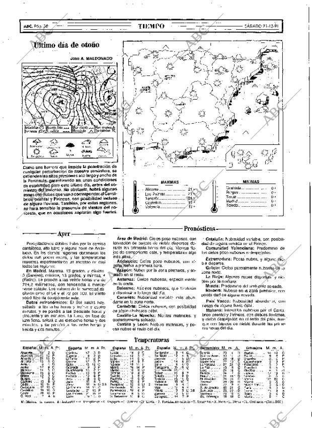 ABC MADRID 21-12-1991 página 36