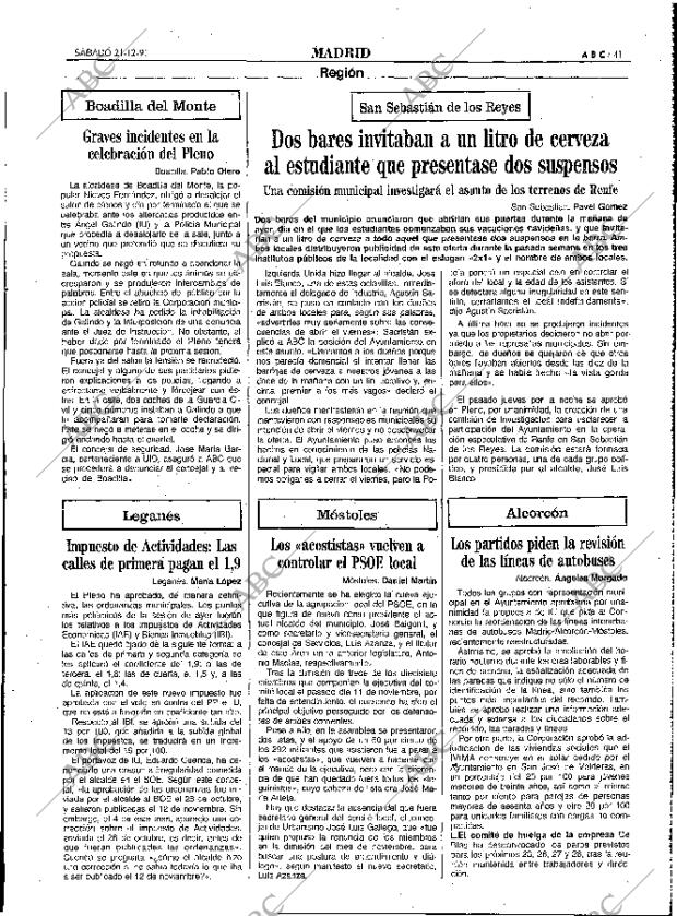 ABC MADRID 21-12-1991 página 41