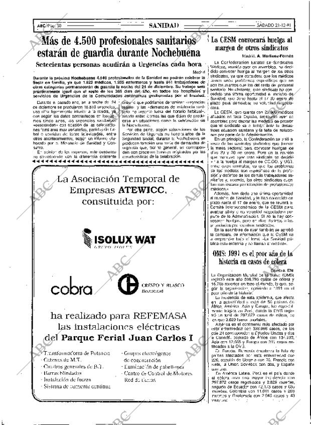 ABC MADRID 21-12-1991 página 50