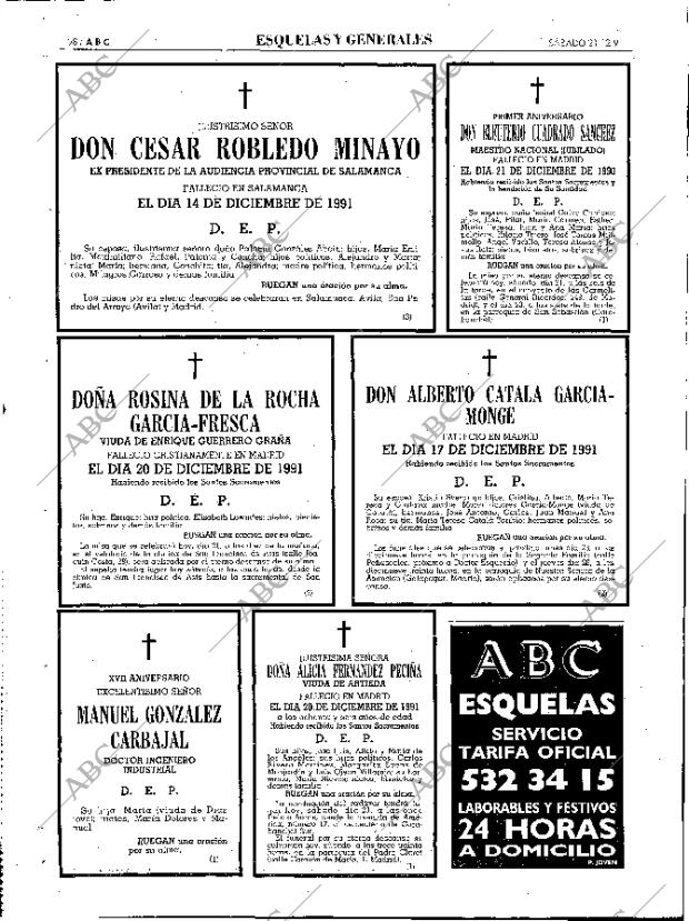 ABC MADRID 21-12-1991 página 98