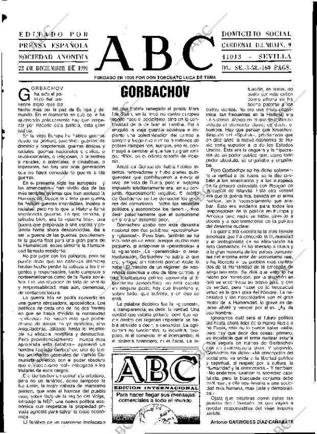 ABC SEVILLA 22-12-1991 página 3