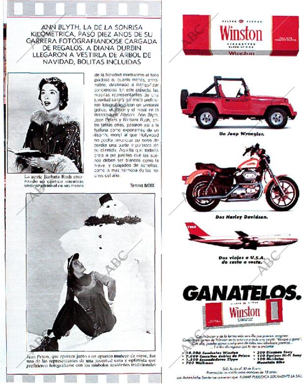 BLANCO Y NEGRO MADRID 22-12-1991 página 63
