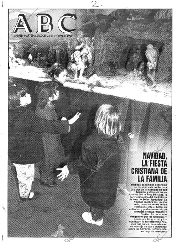 ABC MADRID 24-12-1991 página 1