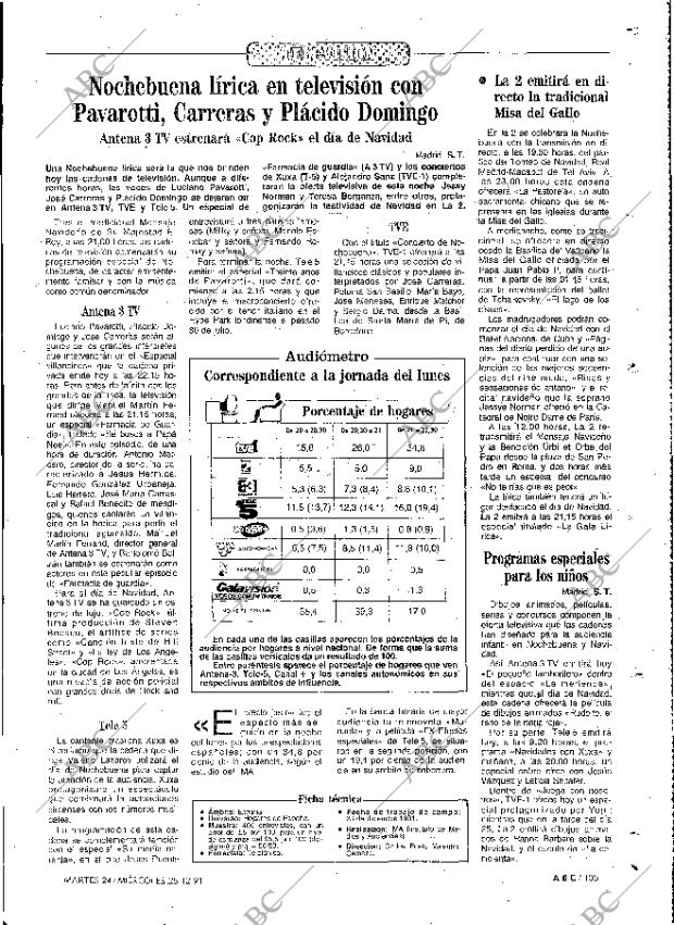 ABC MADRID 24-12-1991 página 105