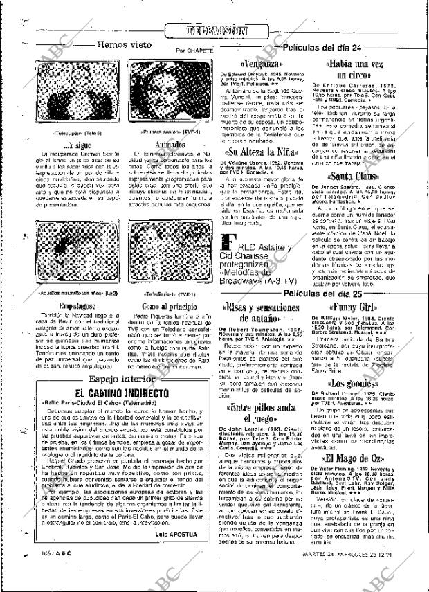 ABC MADRID 24-12-1991 página 106