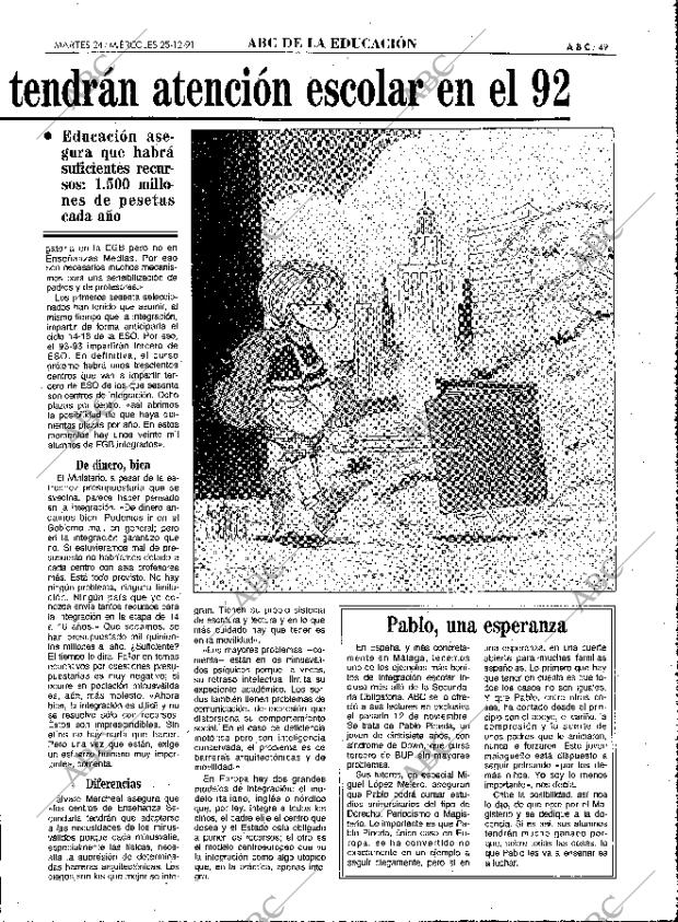 ABC MADRID 24-12-1991 página 49