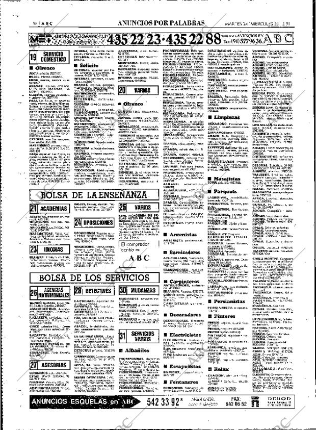 ABC MADRID 24-12-1991 página 98