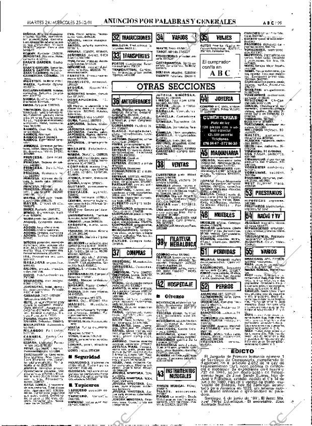 ABC MADRID 24-12-1991 página 99
