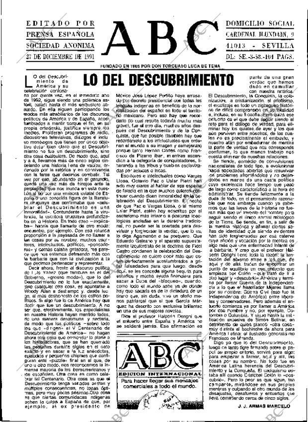 ABC SEVILLA 27-12-1991 página 3