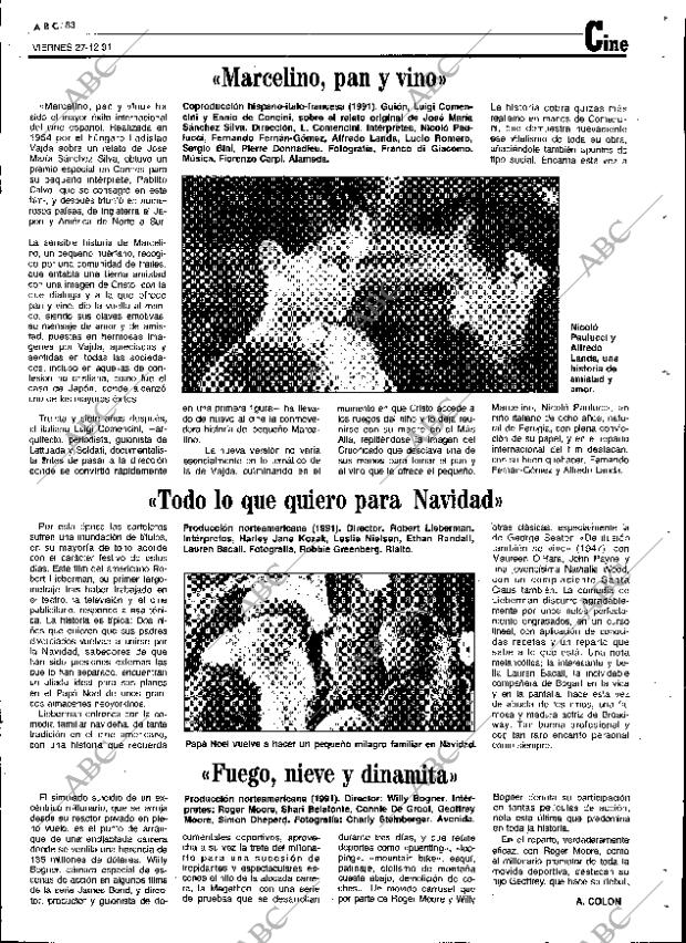 ABC SEVILLA 27-12-1991 página 83