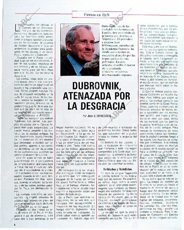 BLANCO Y NEGRO MADRID 29-12-1991 página 6