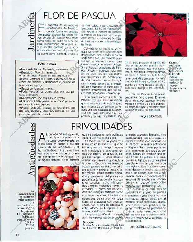 BLANCO Y NEGRO MADRID 29-12-1991 página 94