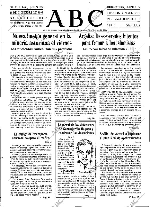 ABC SEVILLA 30-12-1991 página 11