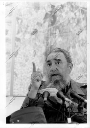 Rueda de prensa de Fidel Castro