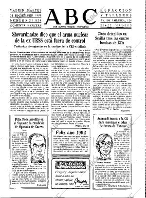 ABC MADRID 31-12-1991 página 11