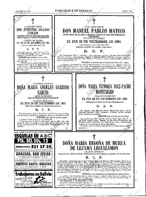 ABC MADRID 31-12-1991 página 139