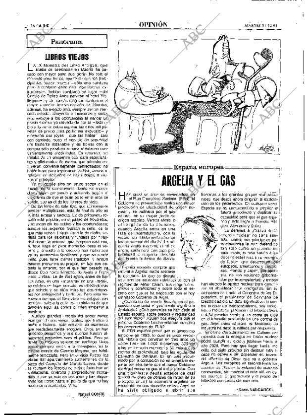 ABC MADRID 31-12-1991 página 16