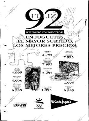 ABC MADRID 31-12-1991 página 160