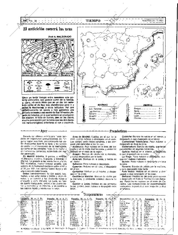 ABC MADRID 31-12-1991 página 38