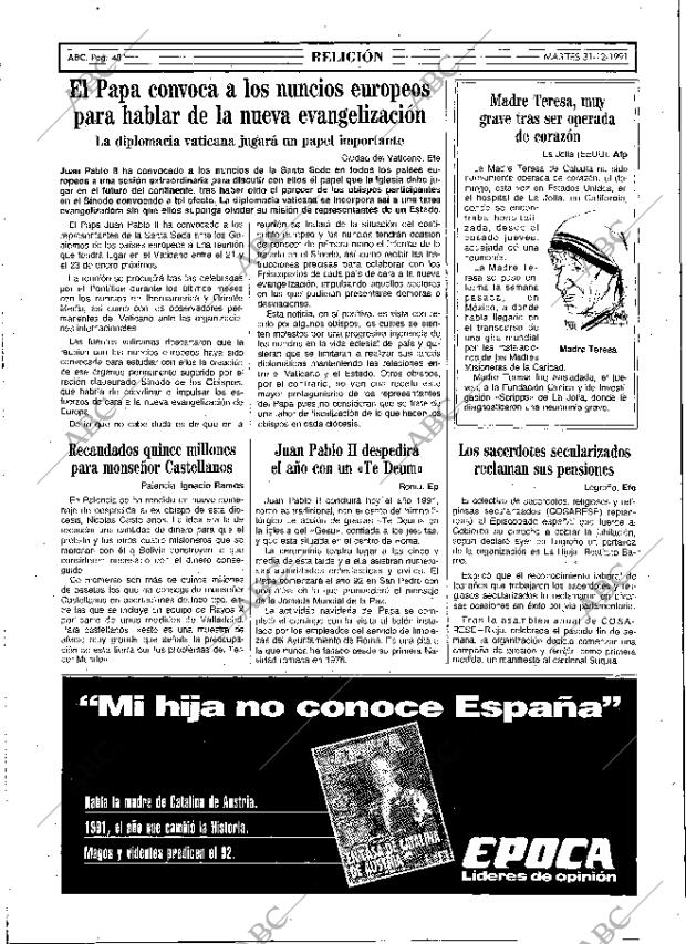 ABC MADRID 31-12-1991 página 48