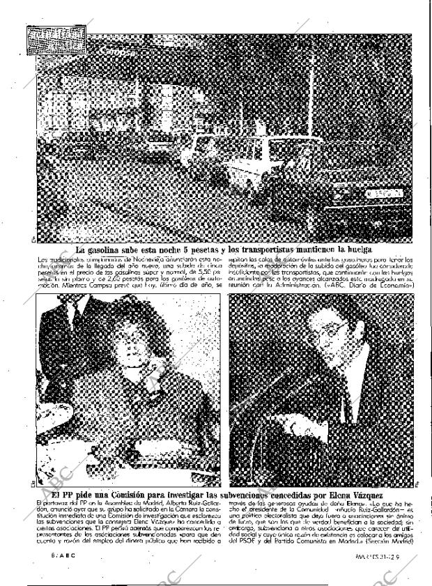 ABC MADRID 31-12-1991 página 8