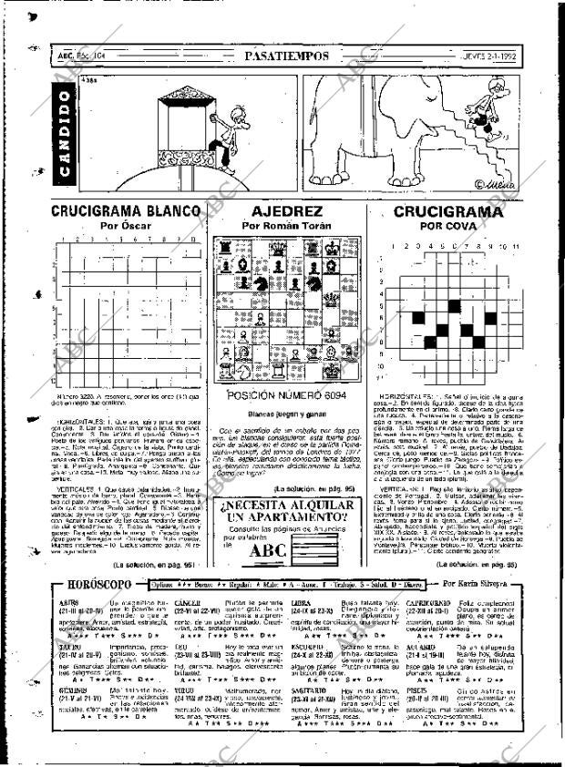 ABC MADRID 02-01-1992 página 104