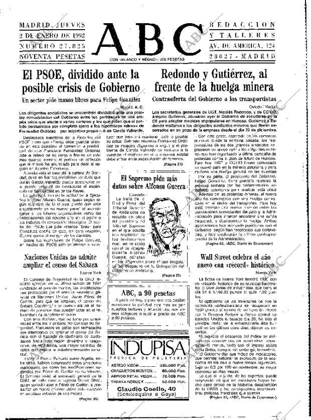 ABC MADRID 02-01-1992 página 15