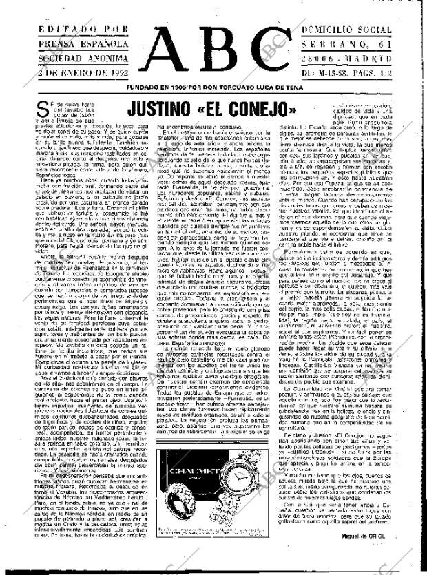 ABC MADRID 02-01-1992 página 3
