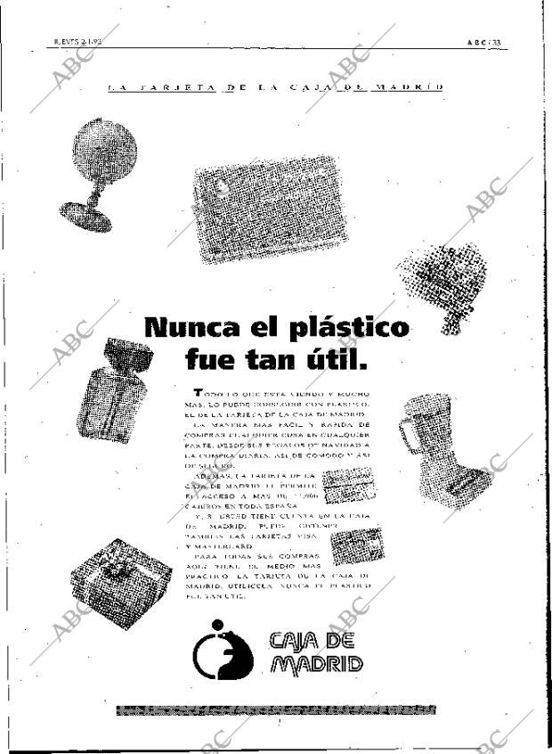 ABC MADRID 02-01-1992 página 33