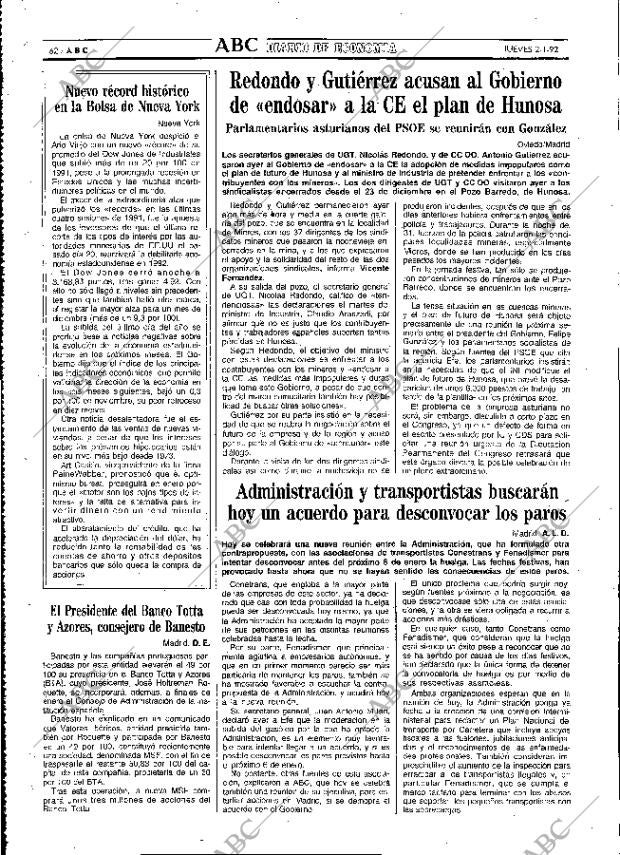ABC MADRID 02-01-1992 página 62