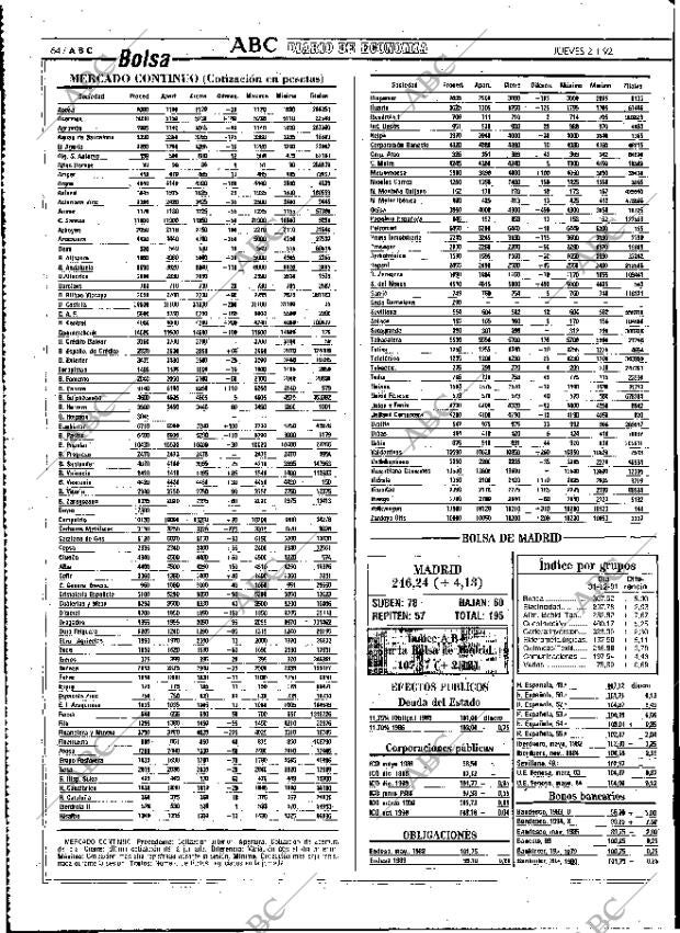 ABC MADRID 02-01-1992 página 64