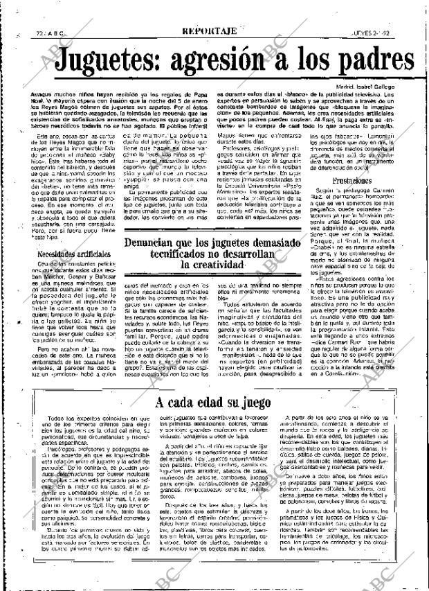 ABC MADRID 02-01-1992 página 72