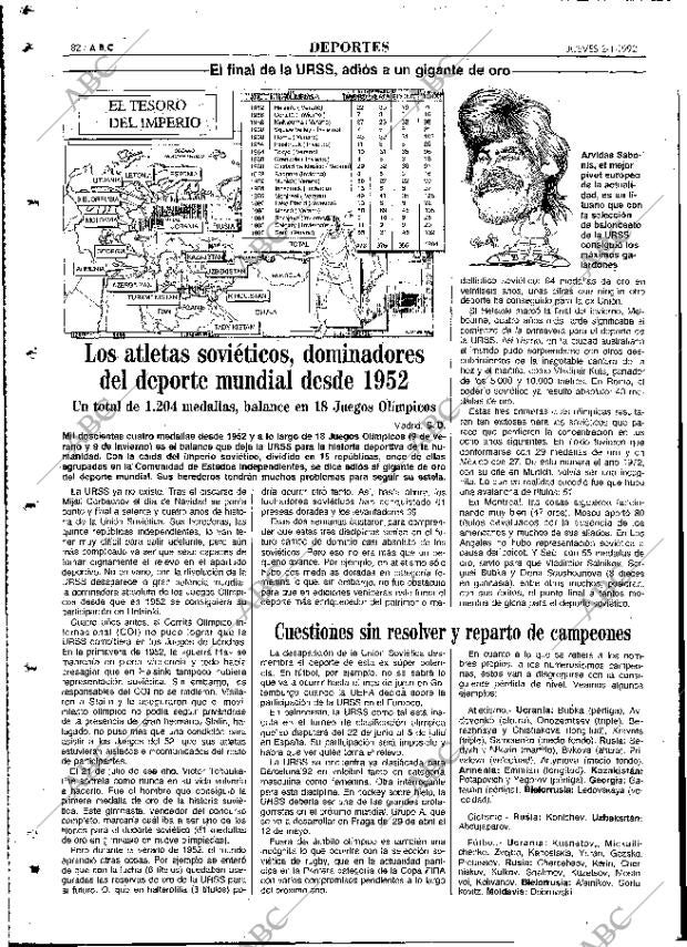 ABC MADRID 02-01-1992 página 82