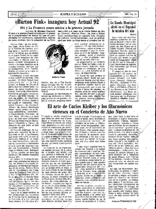 ABC MADRID 02-01-1992 página 85