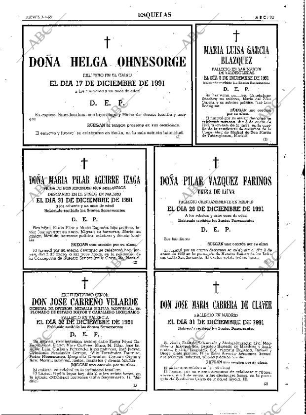 ABC MADRID 02-01-1992 página 93