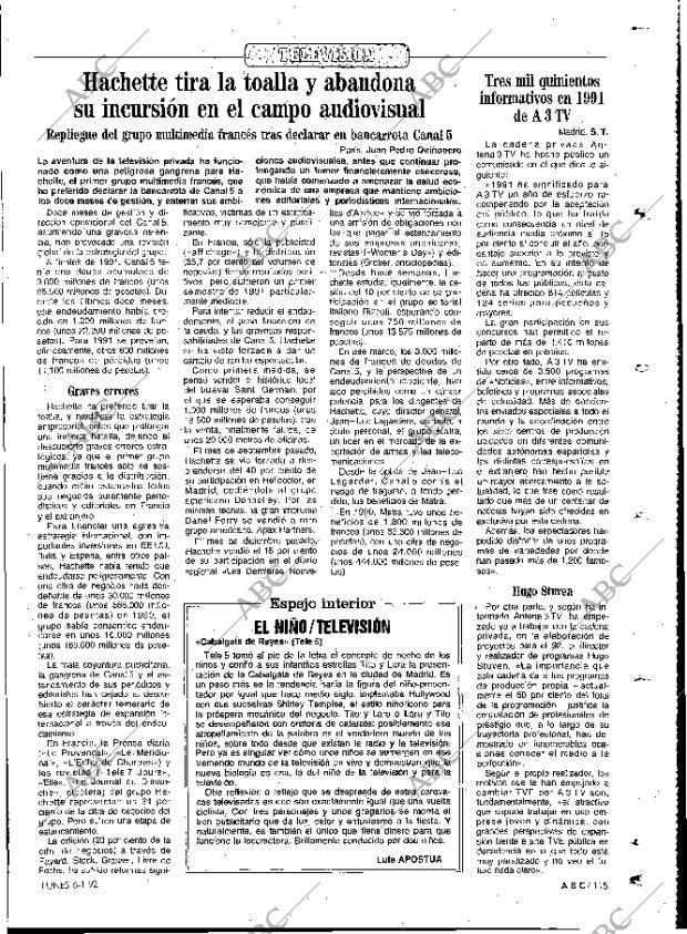 ABC MADRID 06-01-1992 página 115