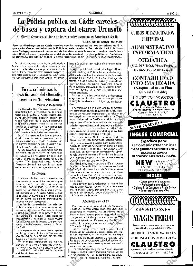 ABC SEVILLA 07-01-1992 página 21