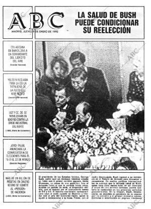 ABC MADRID 09-01-1992 página 1