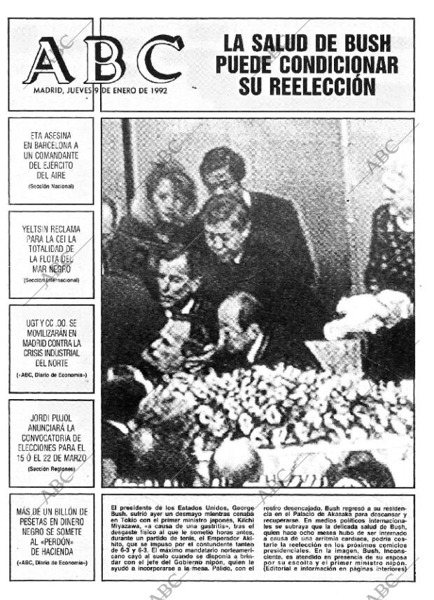 ABC MADRID 09-01-1992 página 1