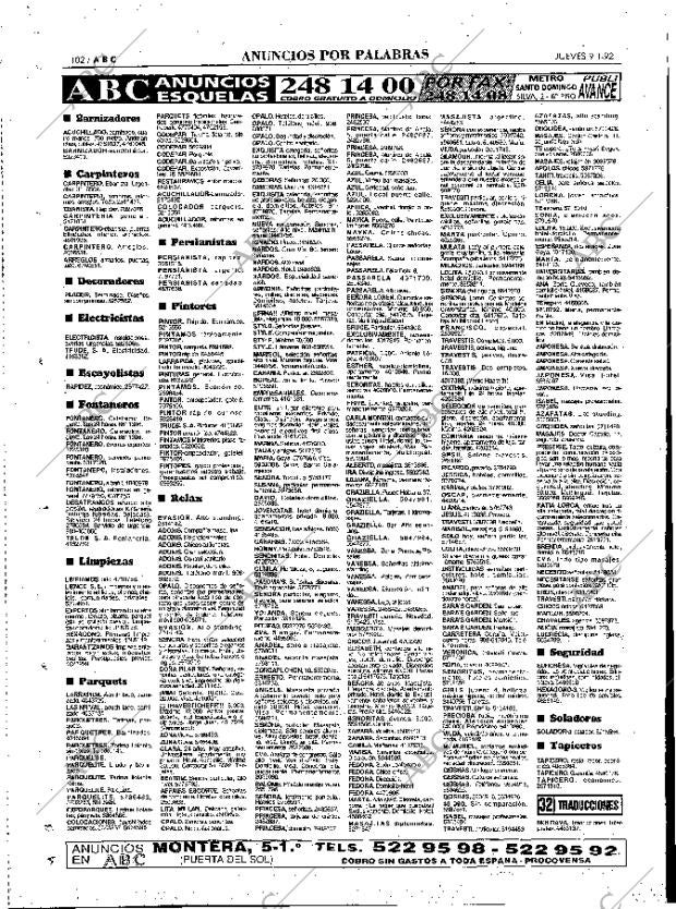 ABC MADRID 09-01-1992 página 102