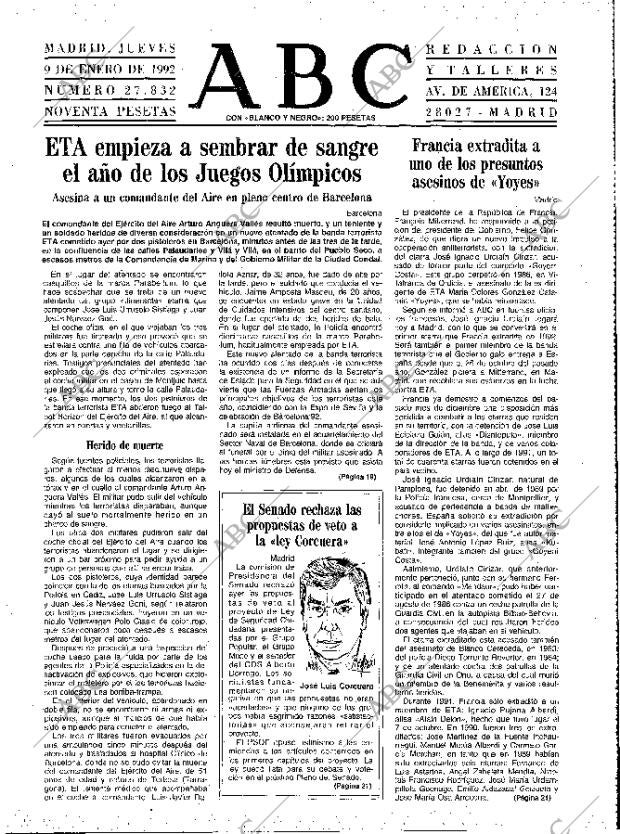 ABC MADRID 09-01-1992 página 13