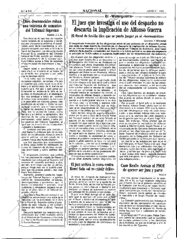 ABC MADRID 09-01-1992 página 22