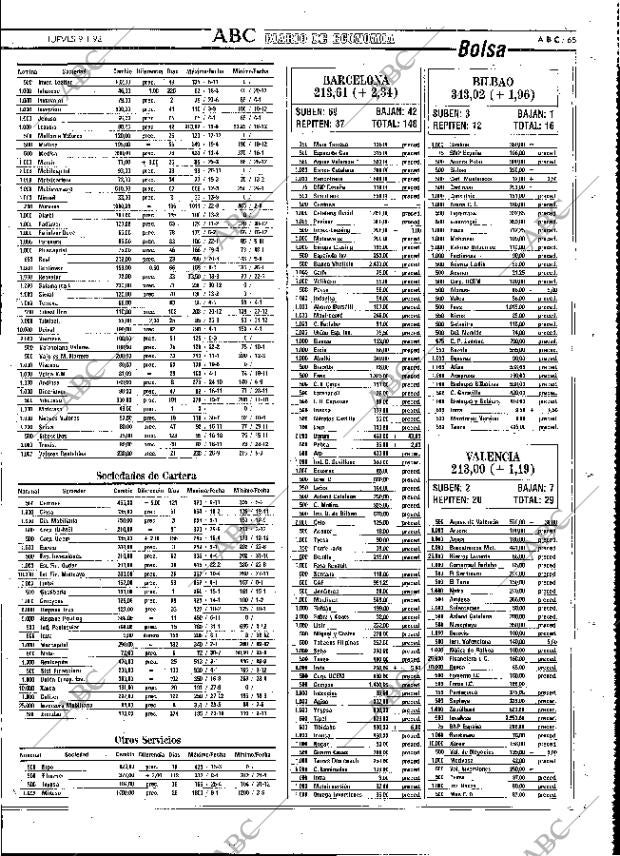 ABC MADRID 09-01-1992 página 65