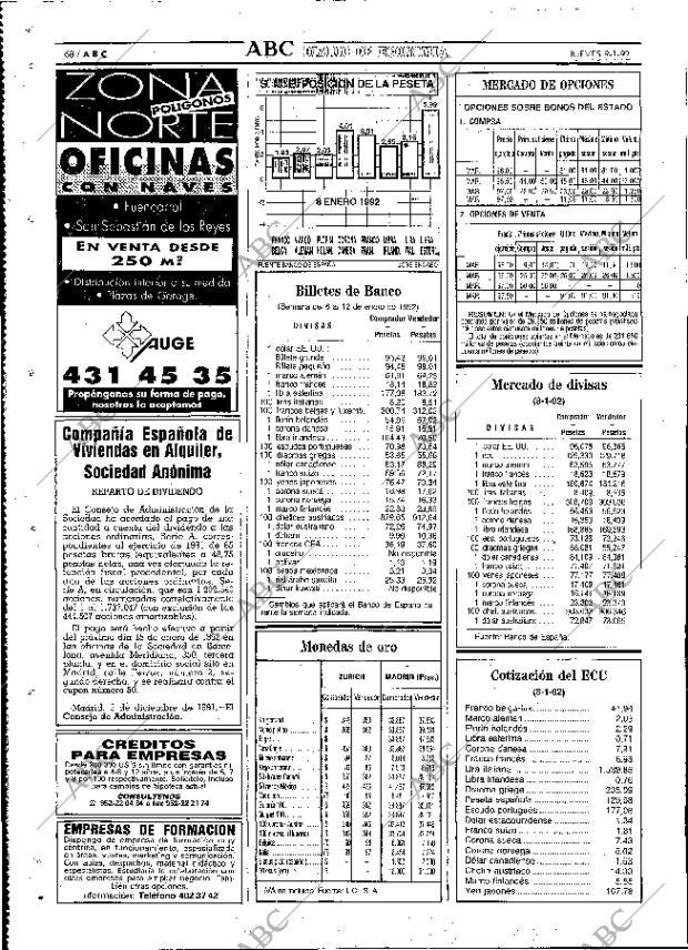 ABC MADRID 09-01-1992 página 68