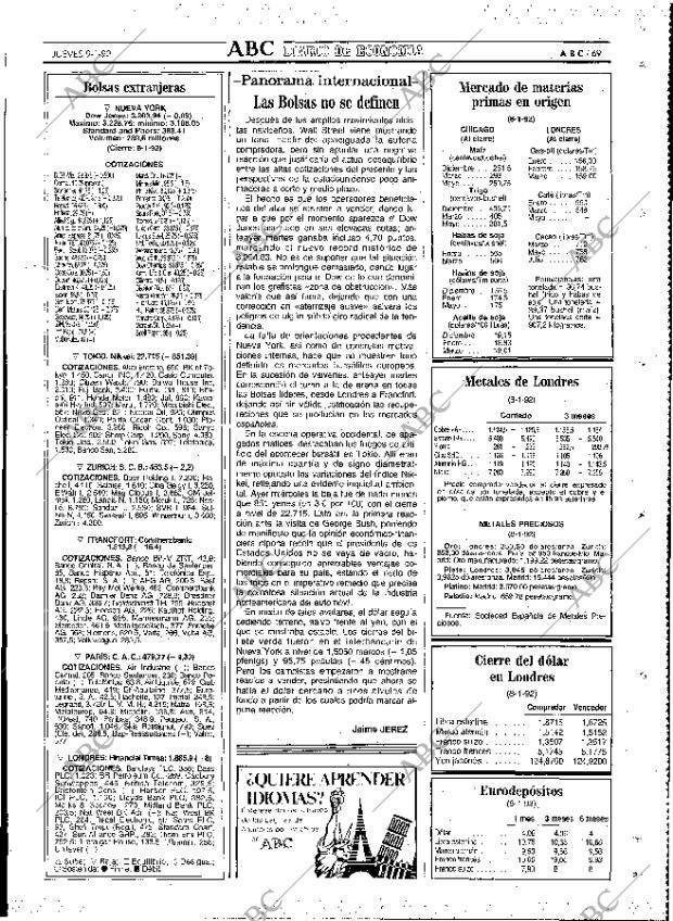 ABC MADRID 09-01-1992 página 69
