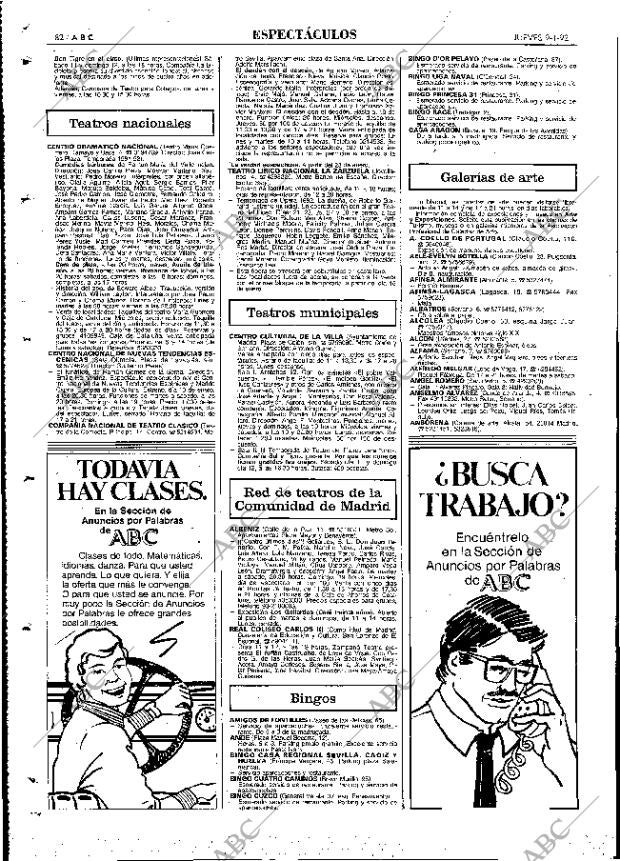 ABC MADRID 09-01-1992 página 82